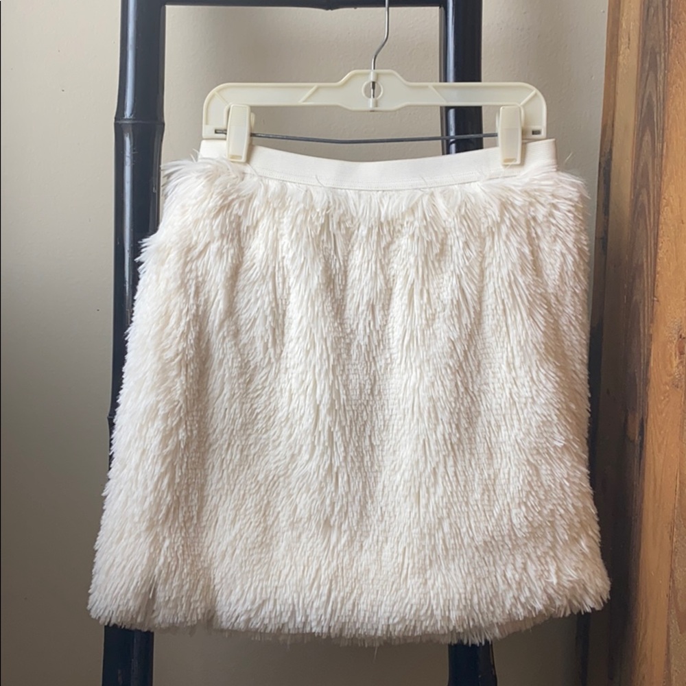 Petticoat Alley Faux Fur Mini Skirt